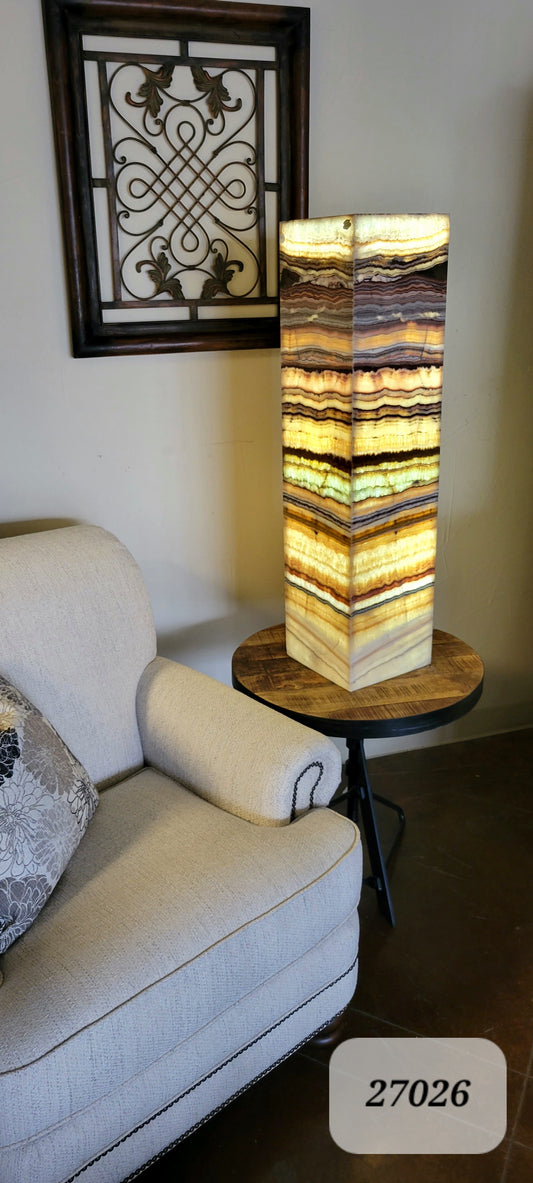 39.5" x 10" x 10" Onyx Lamp