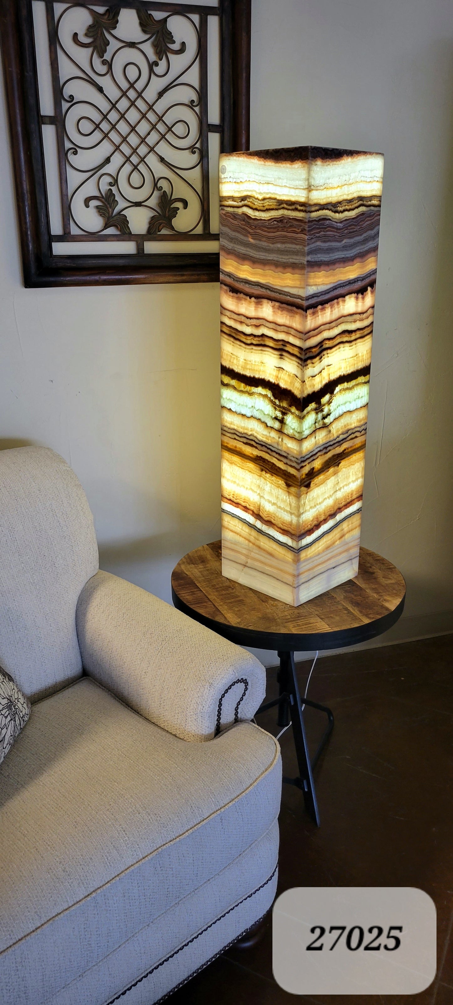 39.5" x 10" x 10" Onyx Lamp