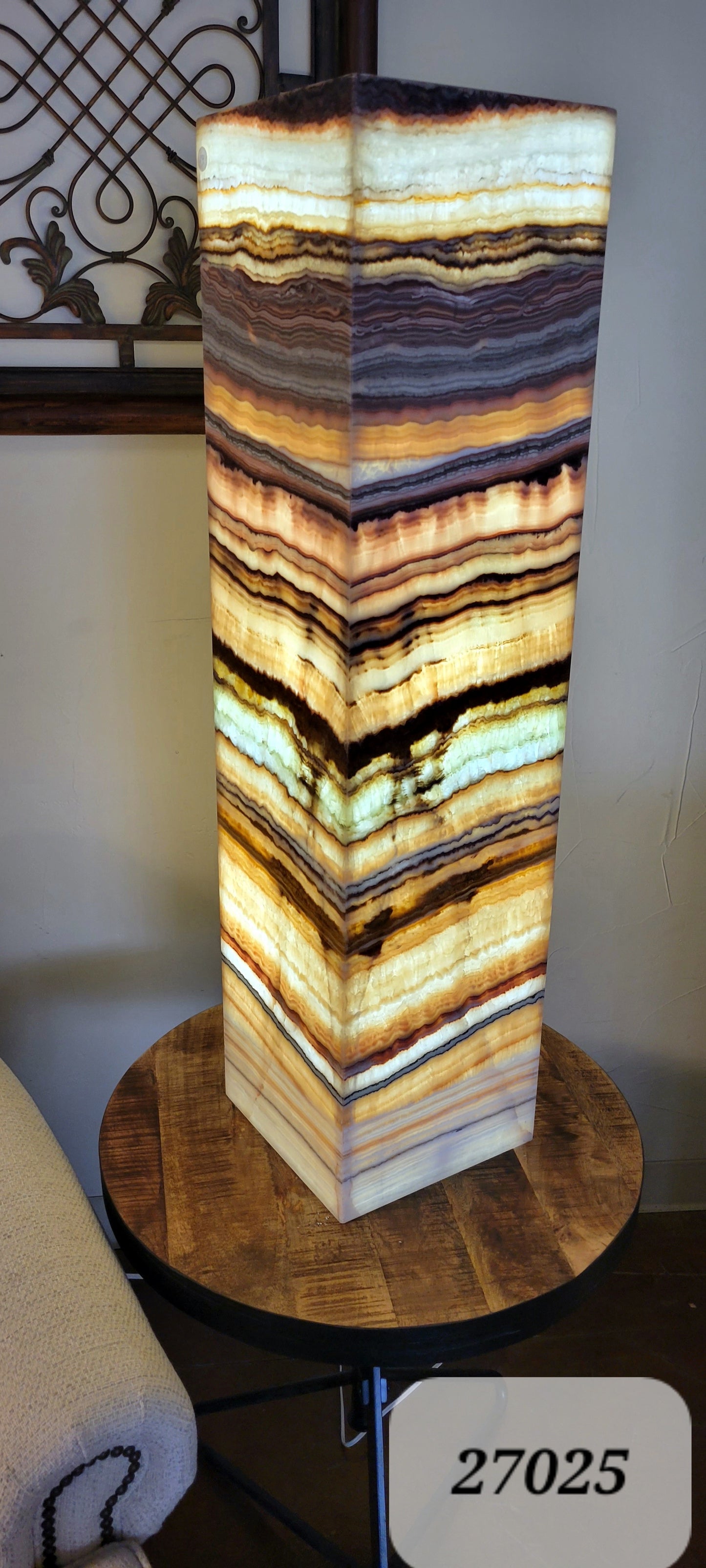 39.5" x 10" x 10" Onyx Lamp