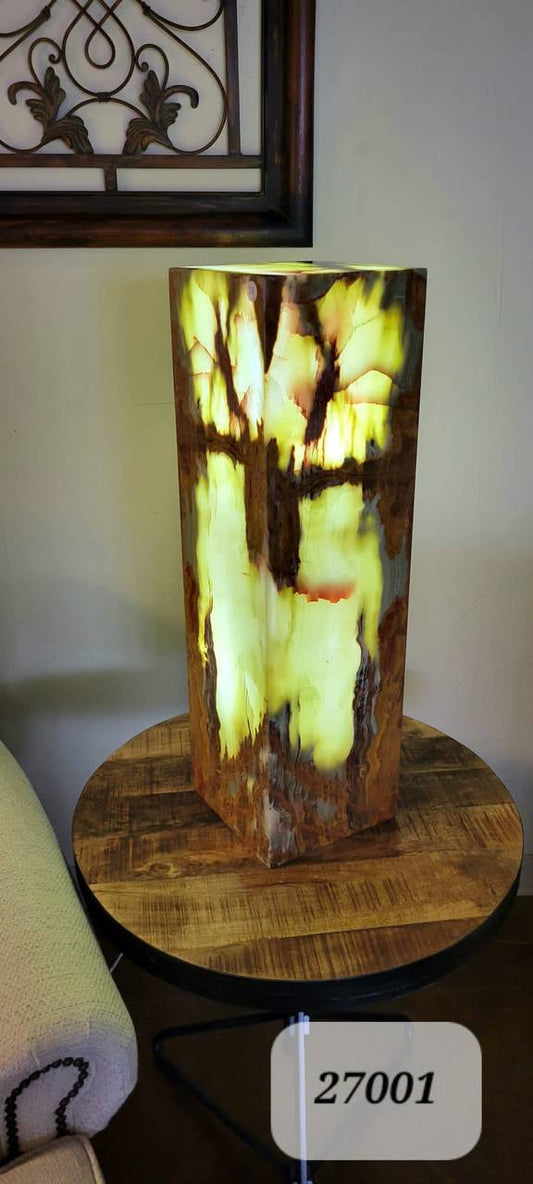 28" x 10" x 10" Onyx Lamp